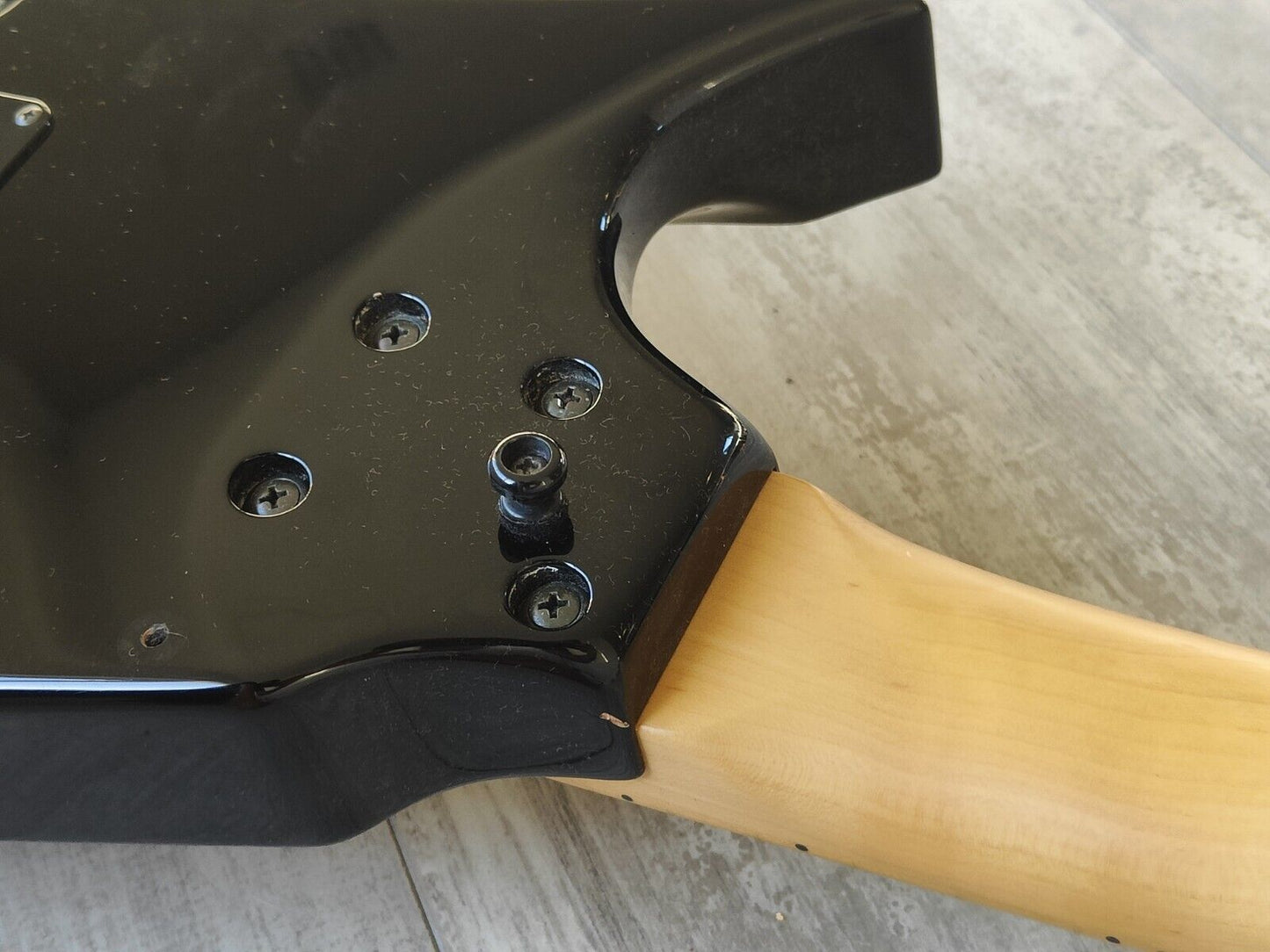 1980's ZEP-II FAZ-110 "Flying A" V Style Takamizawa Artist Model Guitar (Black)