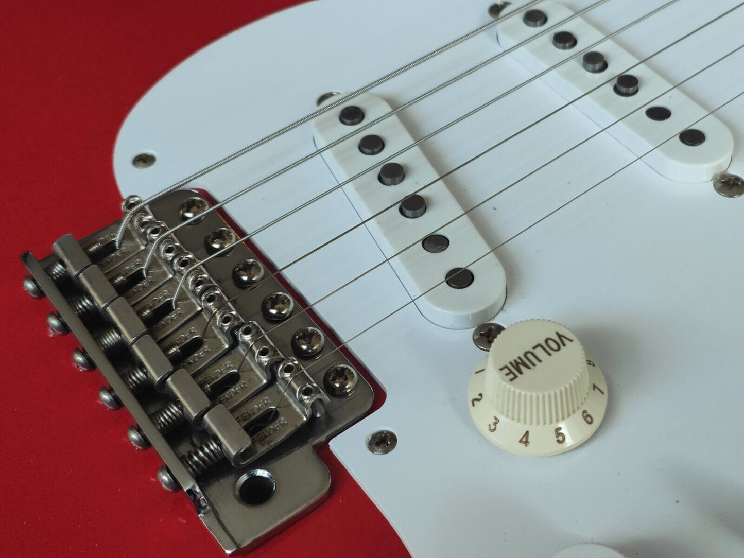 1990's Fender Japan '57 Reissue Stratocaster (Refinished Sparkle Red)