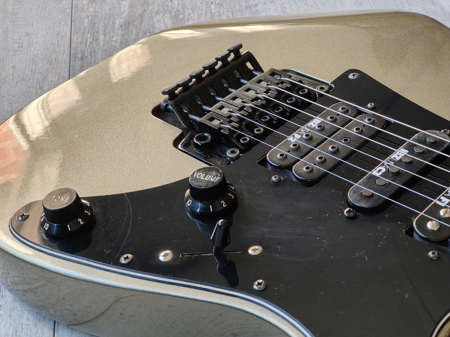 1997 Ibanez Japan RG380 HSH Superstrat (Pewter)