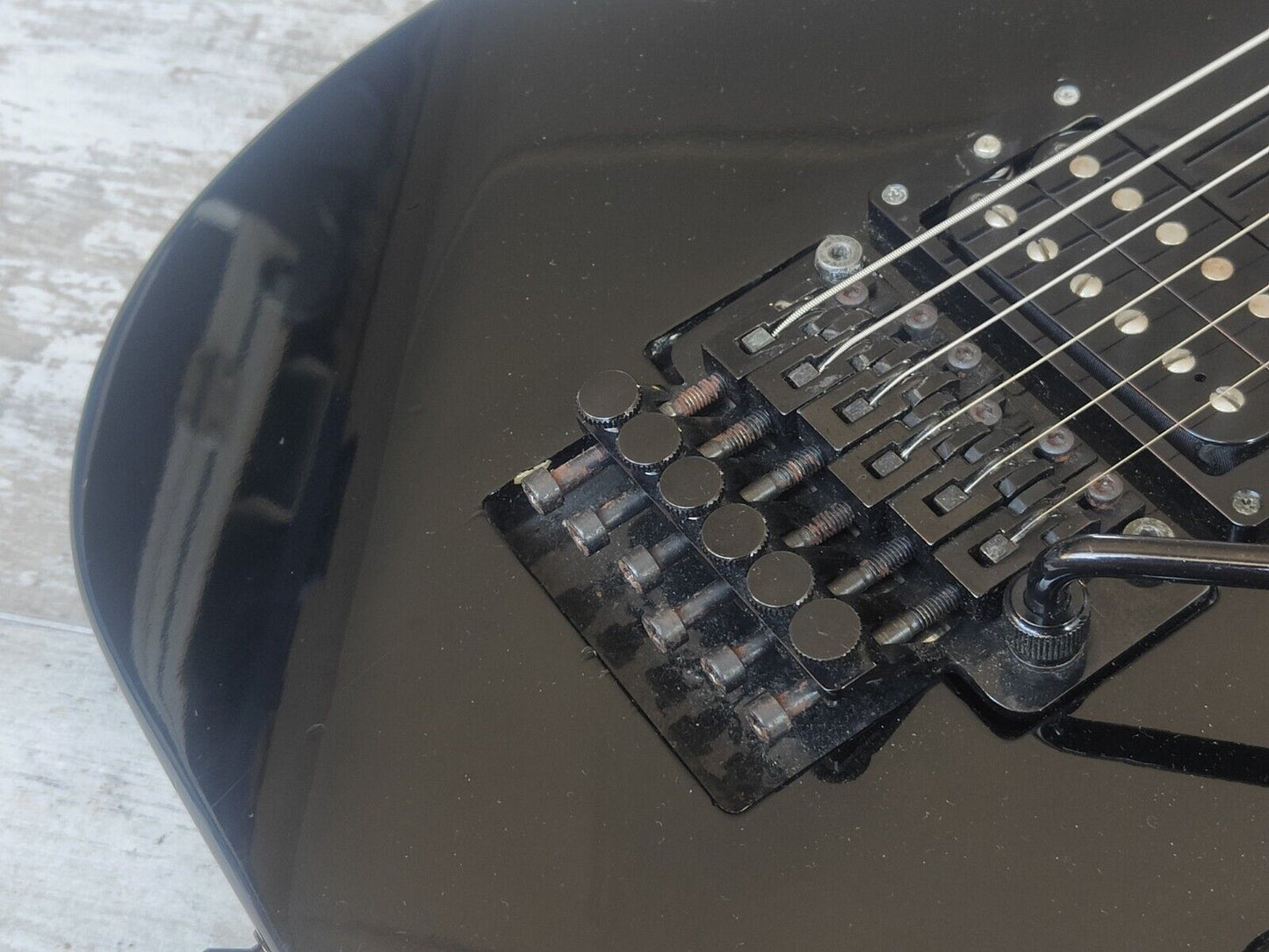 1995 Edwards Japan (by ESP) EMR-85 Mirage HH w/Floyd Rose (Black)