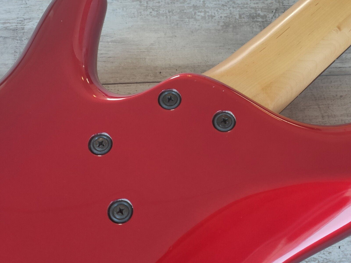 1991 Ibanez Japan SR-600D SDGR Soundgear Fretless Bass (Ruby Red)