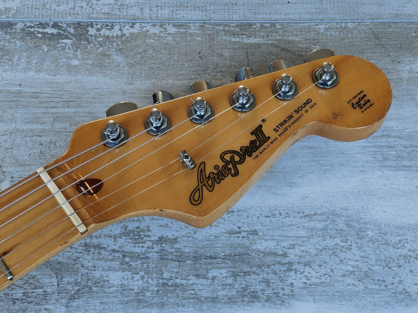 1978 Aria Pro II Japan ST-500 Strikin' Sound Stratocaster (Brown Sunburst)