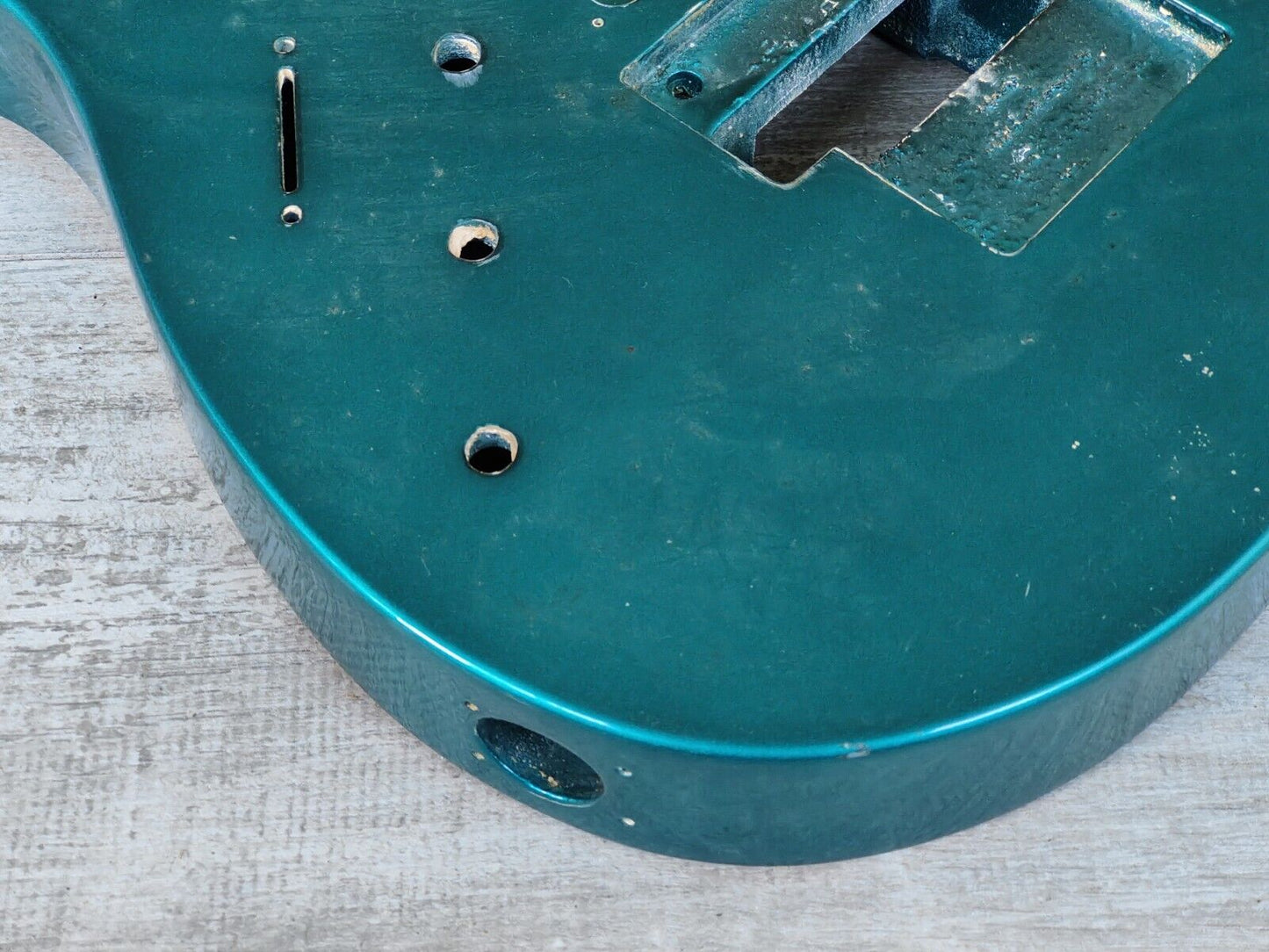 1990's Kramer Japan (by Tokai) LH Left Handed NOS Superstrat Body/Neck (Aqua)