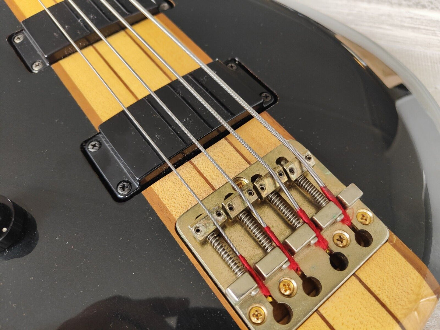 1981 Aria Pro II TSB-650 Thor Sound Neckthrough Left Handed Bass (Dark Brown)