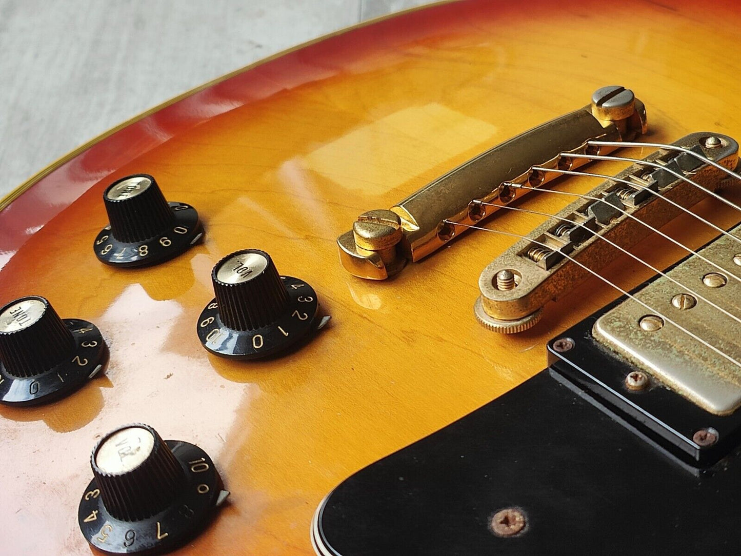 1975 Greco Japan EG-1000R Les Paul Custom w/Mick Harron Refret (Cherry Sunburst)