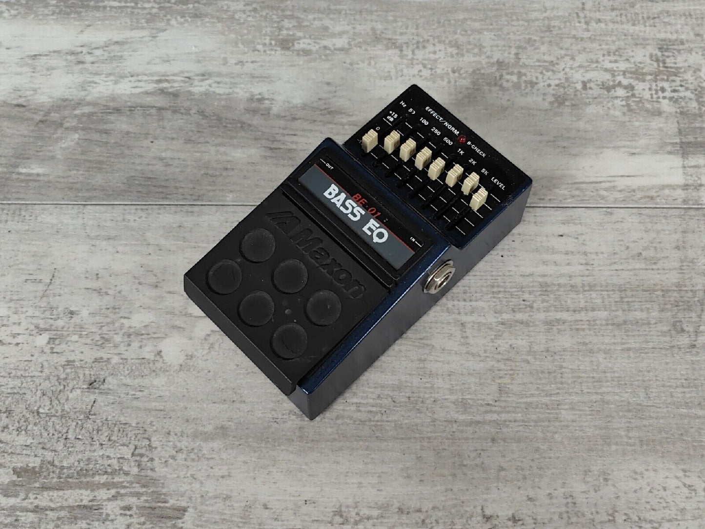 1981 Maxon BE-01 Vintage Bass EQ Effects Pedal