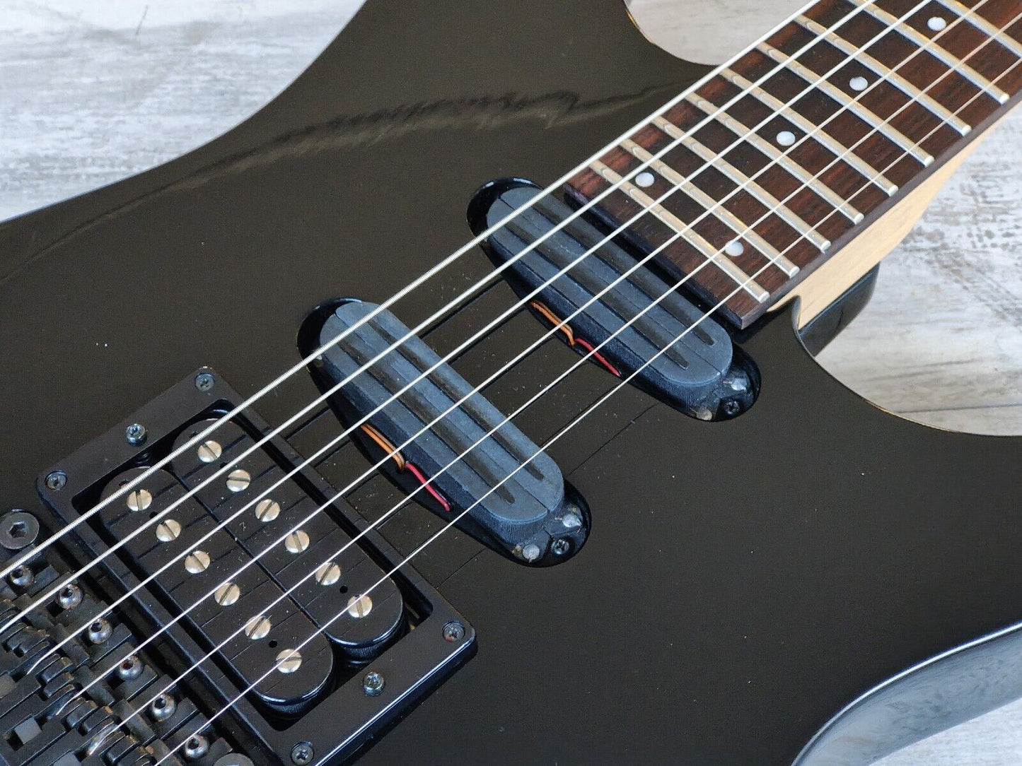 1991 Fernandes Japan FR-65 Revolver Superstrat (Black)