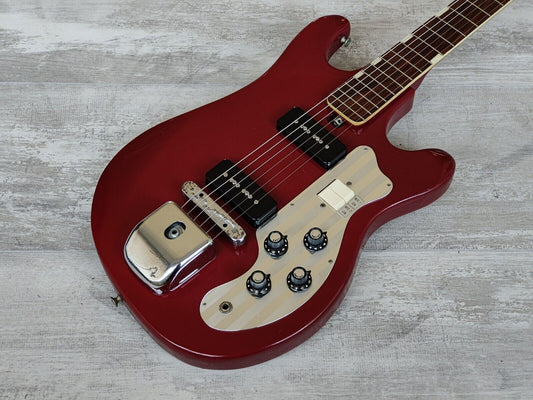 1960's Teisco Japan WG-2L w/Tokai P90's (Red)