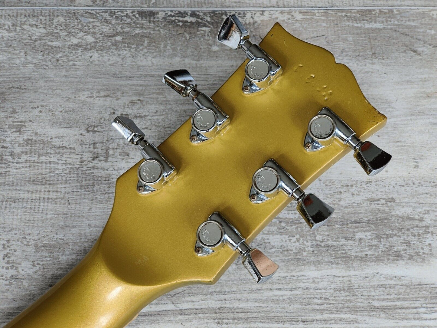 1978 Aria Pro II Japan LP-600R "Black Beauty" Les Paul Custom (Refinished Gold)