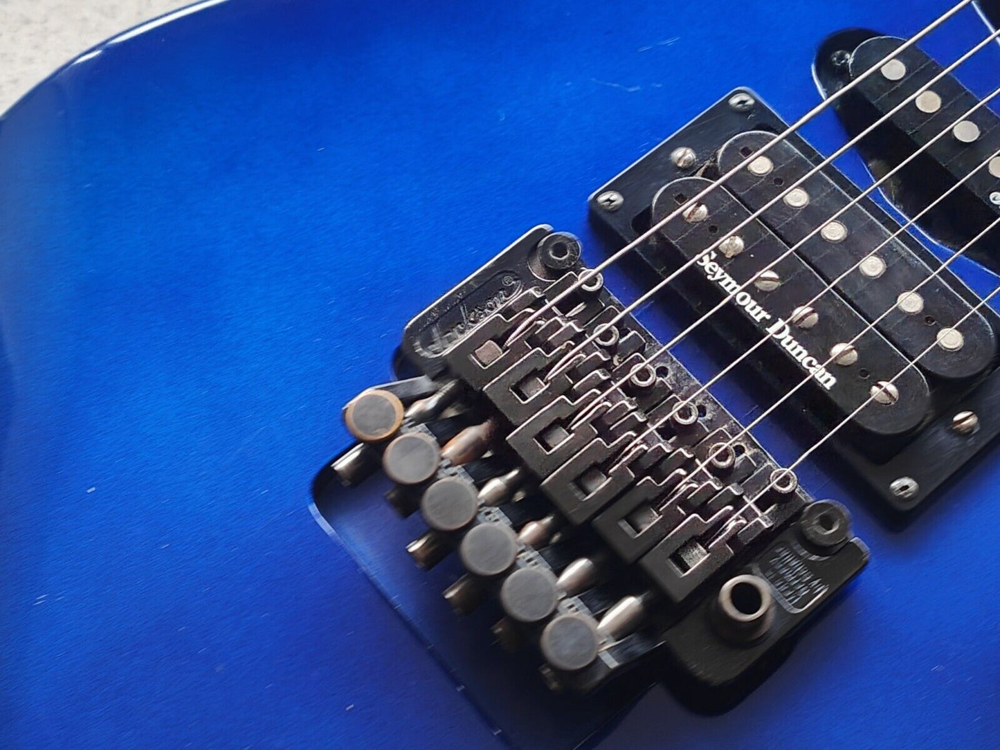 1994 Grover Jackson Japan SL Soloist Standard Neckthrough HSS Superstrat (Blue)