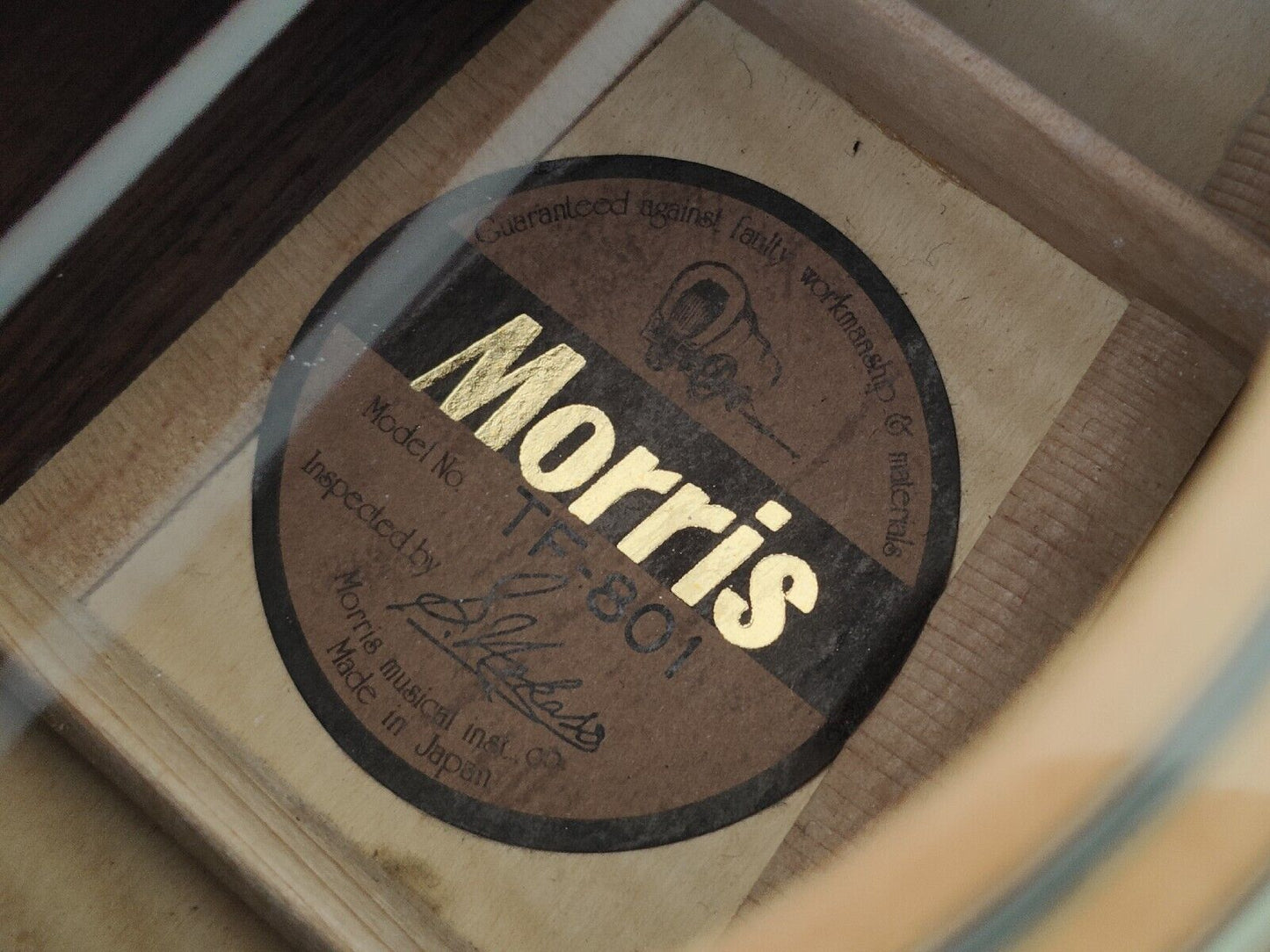 1980's Morris TF-801 Japanese Vintage Acoustic Dreadnought Guitar (Natural)