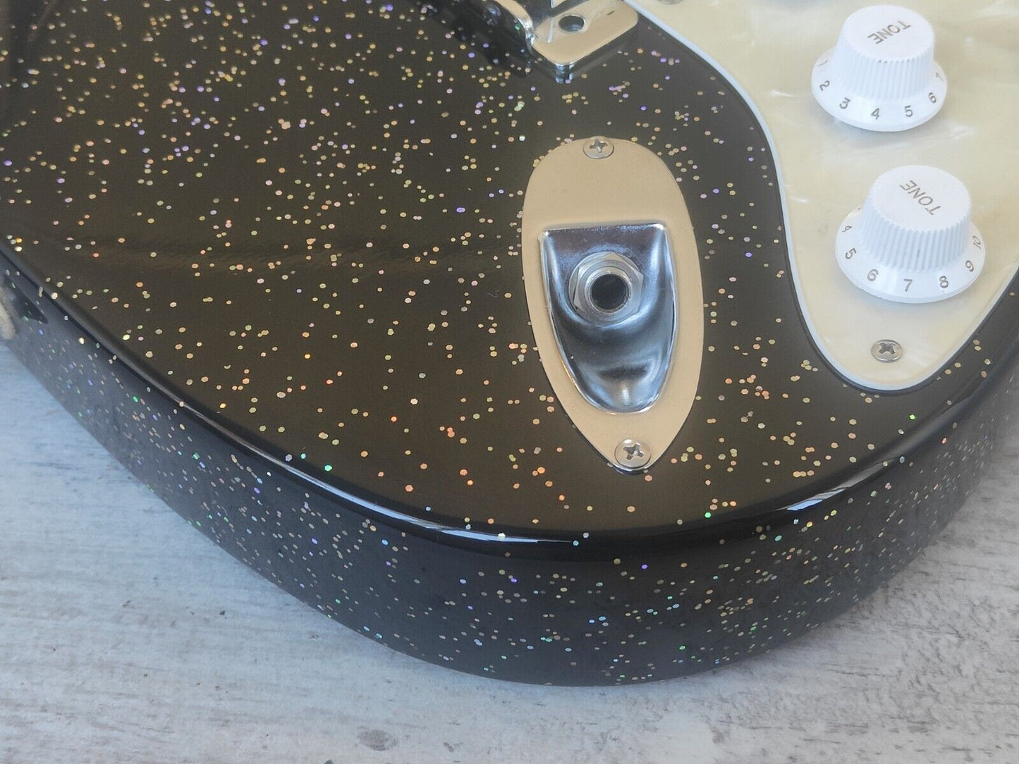 1990's Bill Lawrence Japan BR2M-70 Stratocaster (Black w/Silver Sparkle)