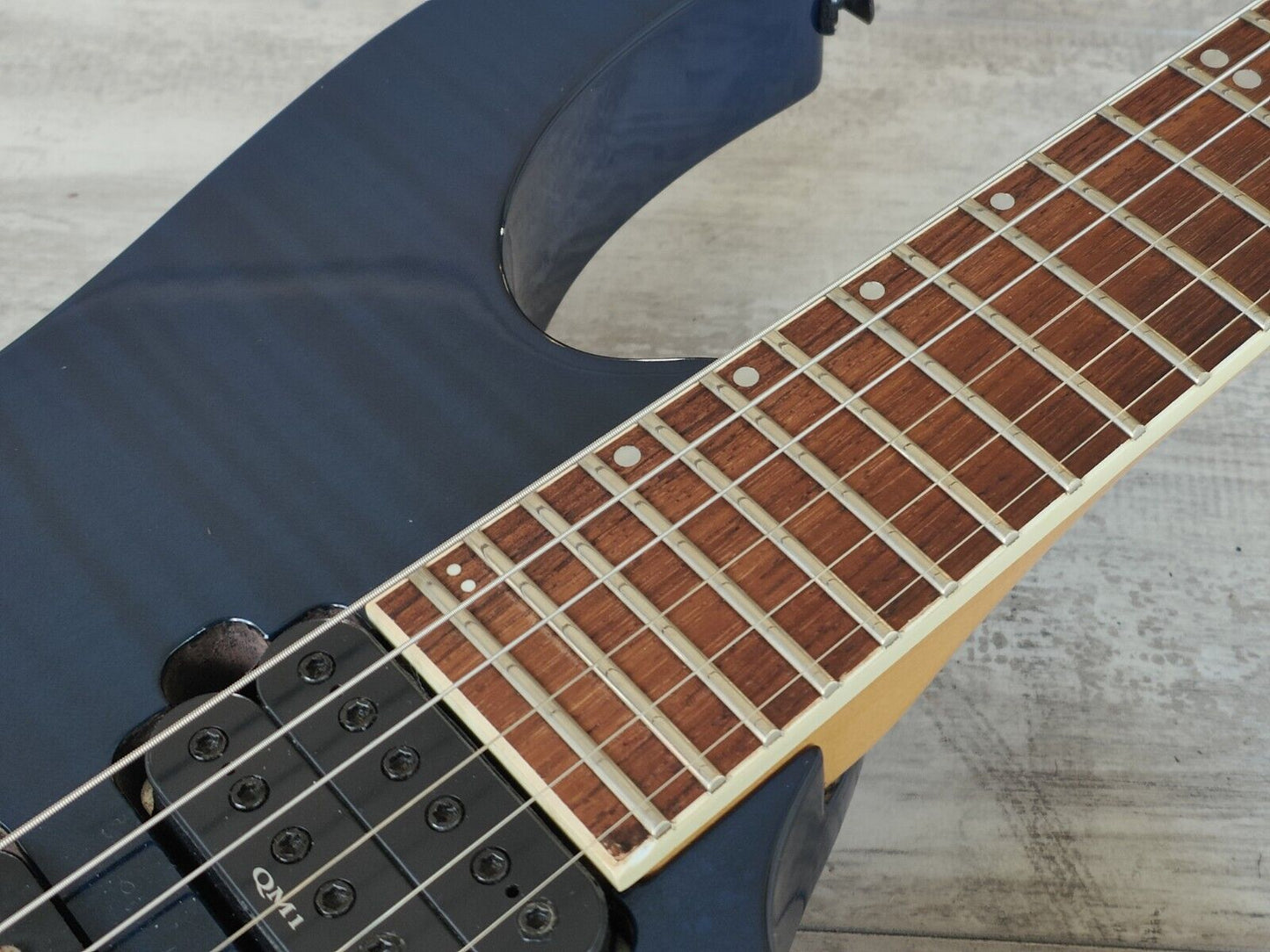 2002 Ibanez Japan RG770FM HSH Superstrat (Deep Blue Flame)