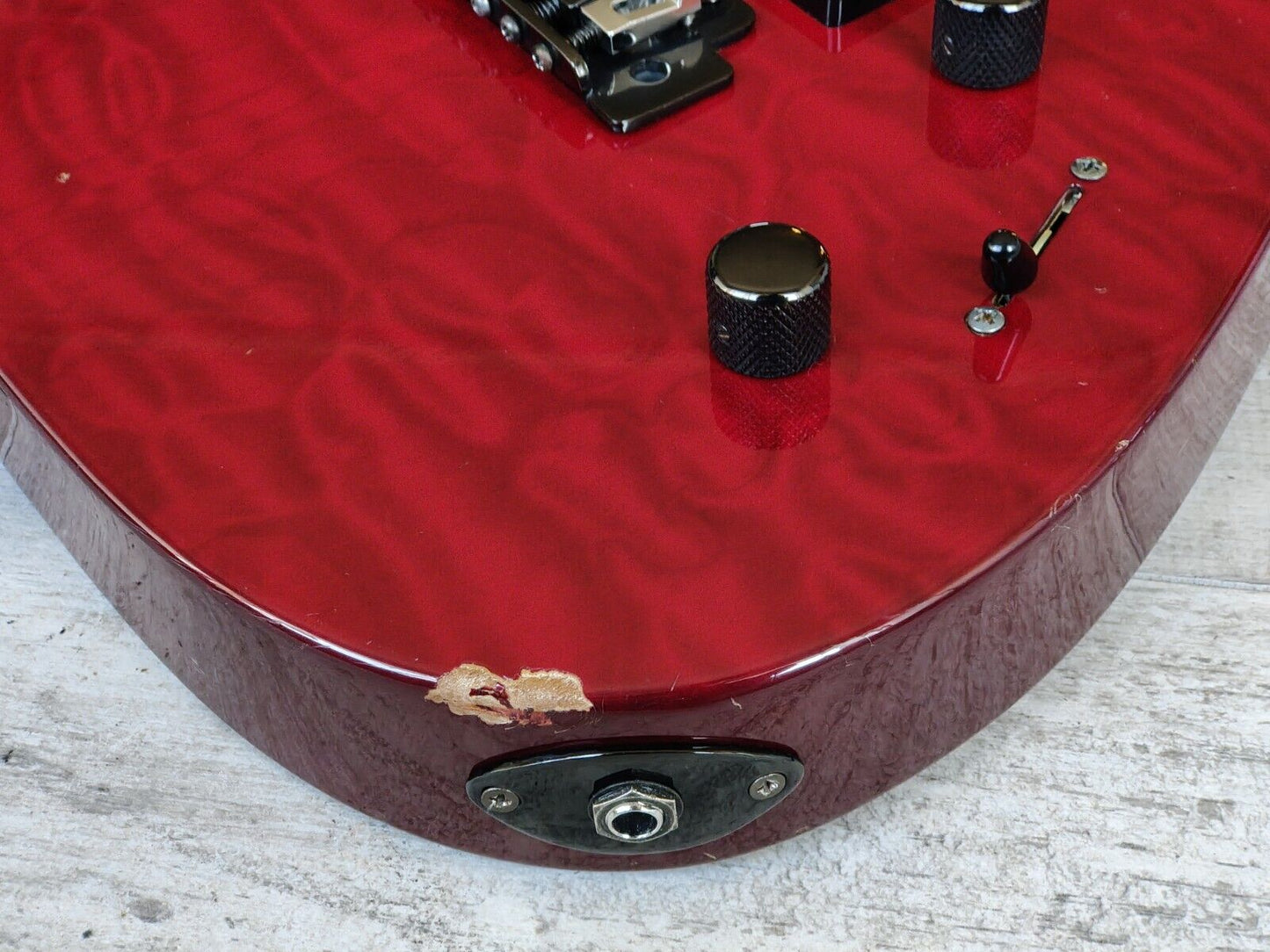1996 Charvel Japan MyG Dinky Superstrat (Red Quilt)