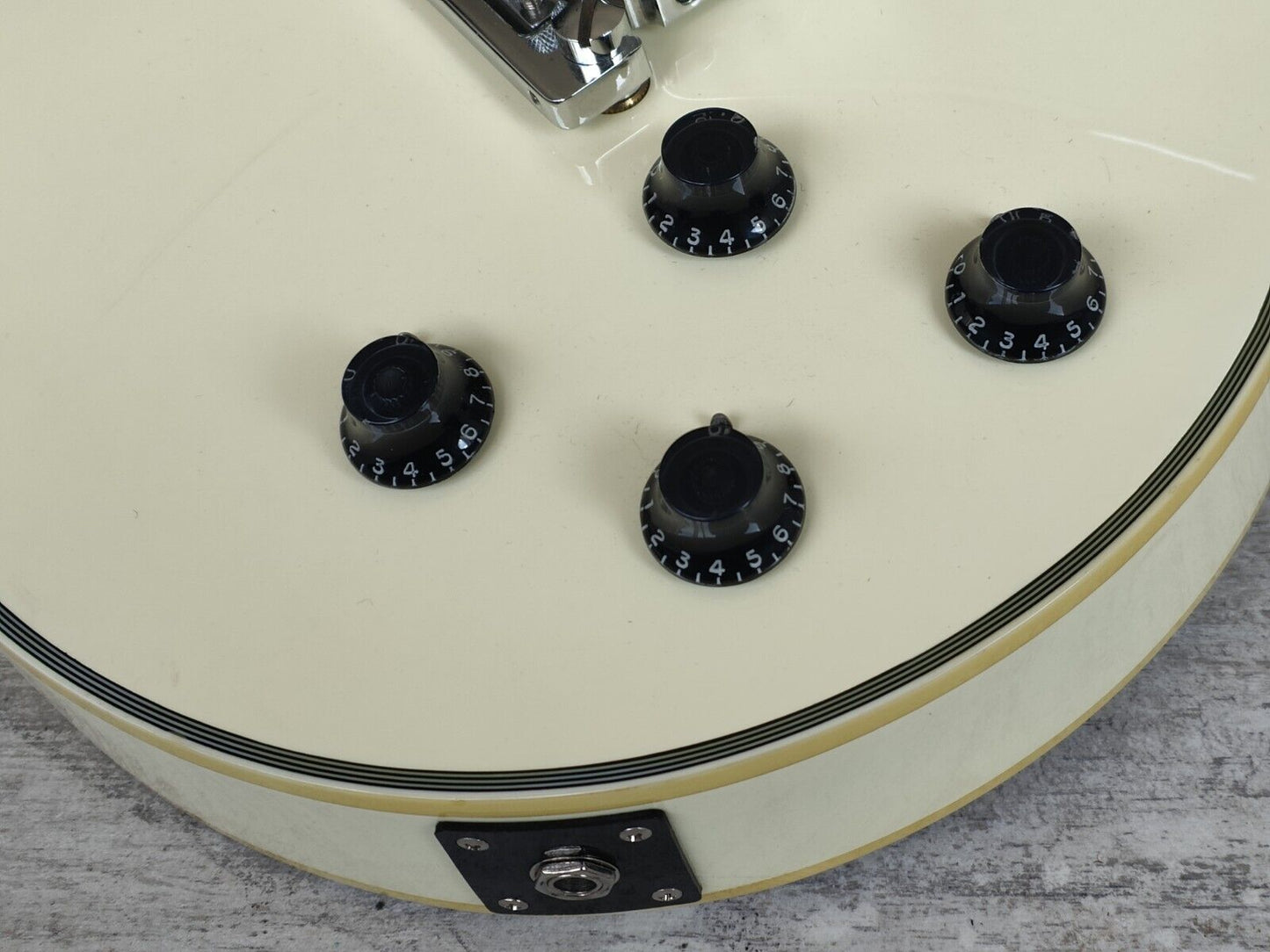 2004 Burny RLC-58K Les Paul Custom w/Kahler (Snow White)