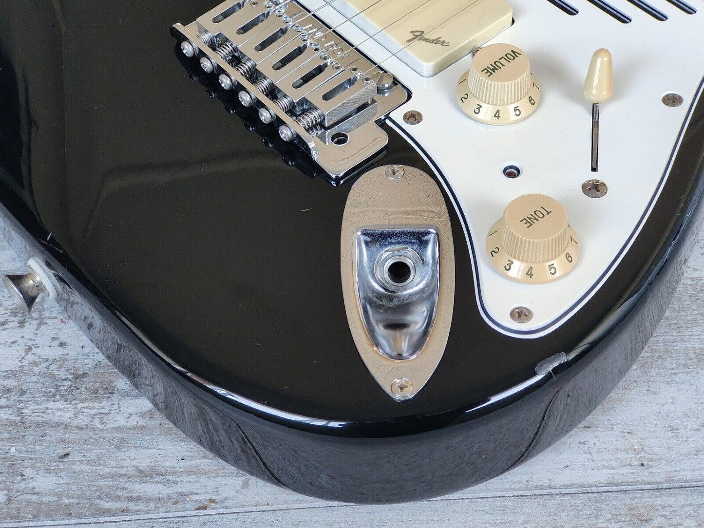 1990's Fender Japan ST-CHAMP Travel Stratocaster (Black)