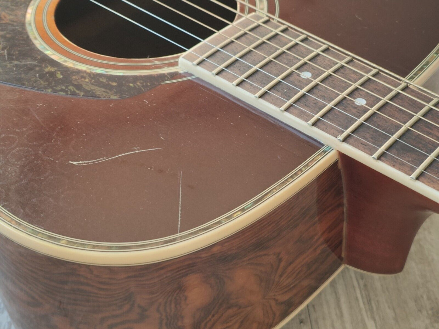 1980's Morris MF-601 Japanese Vintage Acoustic Guitar (Brown Sunburst)