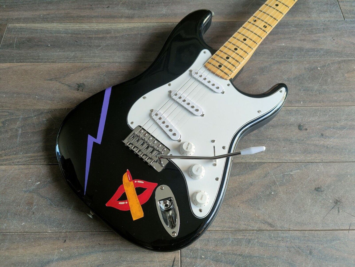 1980's Yamaha Japan SR450S Super Rock'n Roller Stratocaster (Black)