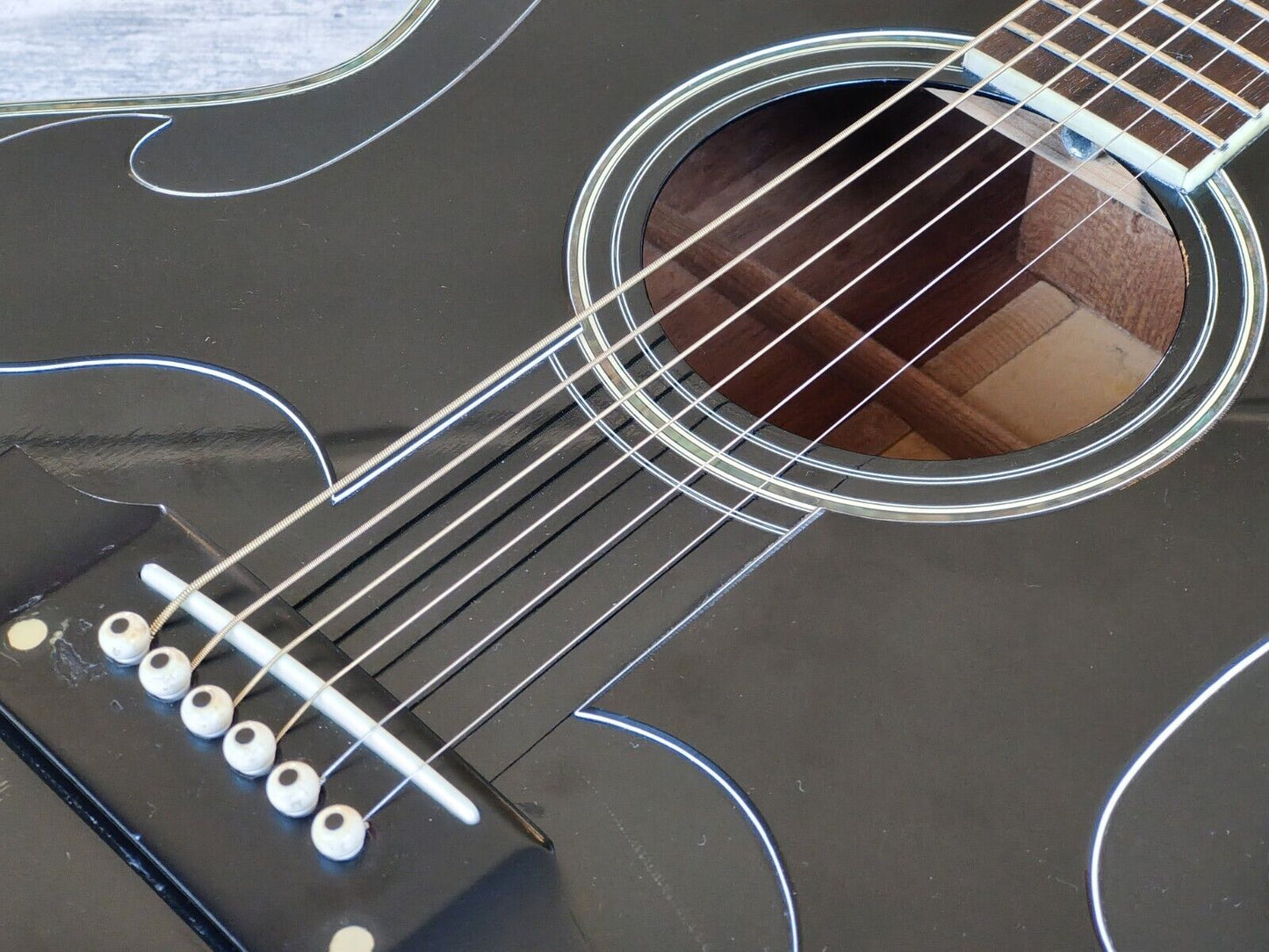 1980's Morris WJ-50 Japanese Everly Brothers Jumbo Acoustic (Black)