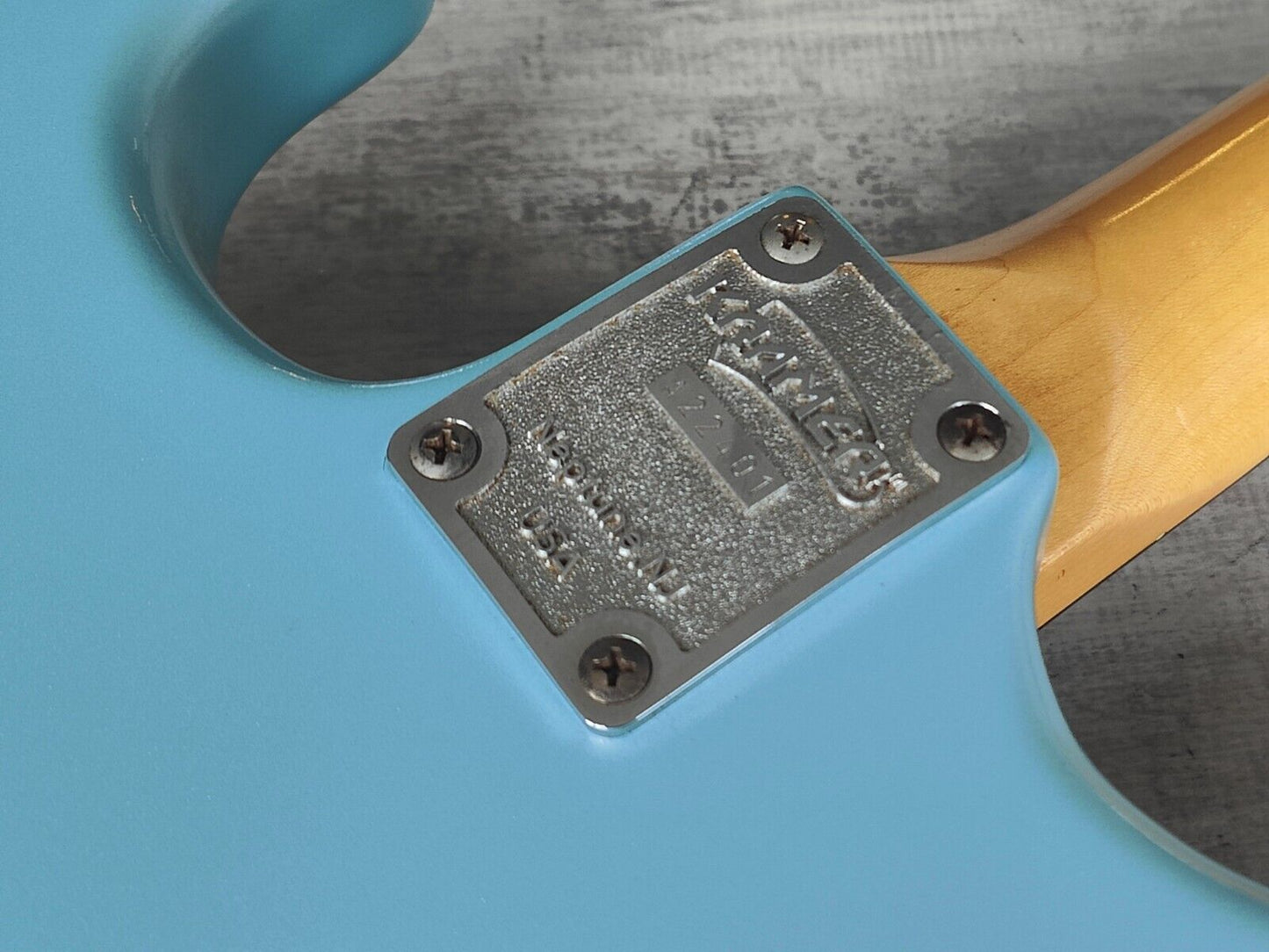 1986 Kramer Japan JK1000 HS Superstrat (Refinished Metallic Blue)