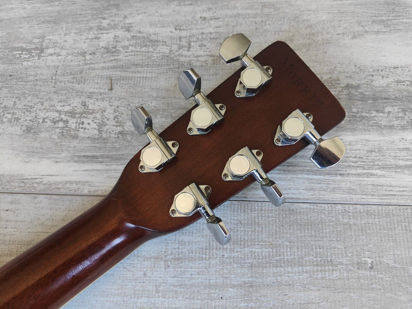 1980's Morris W-30 Japanese Vintage Acoustic Dreadnought Guitar (Natural)