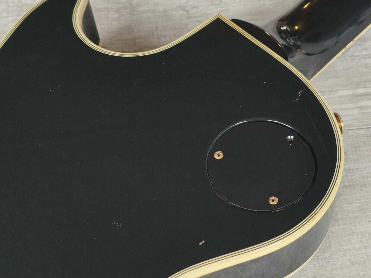 1995 Burny Japan RLC-105S Les Paul Custom "Pata" Model (Ebony)