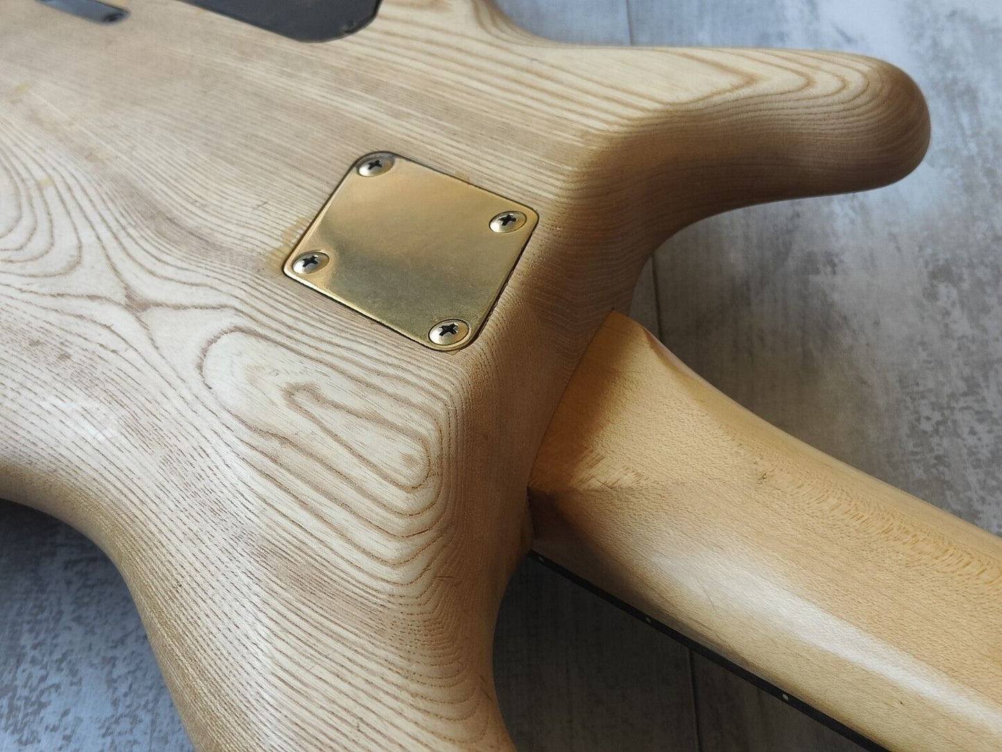 1990 Greco Japan PXB-80 Phoenix (Warwick-ish) Defretted/Fretless Bass (Natural)