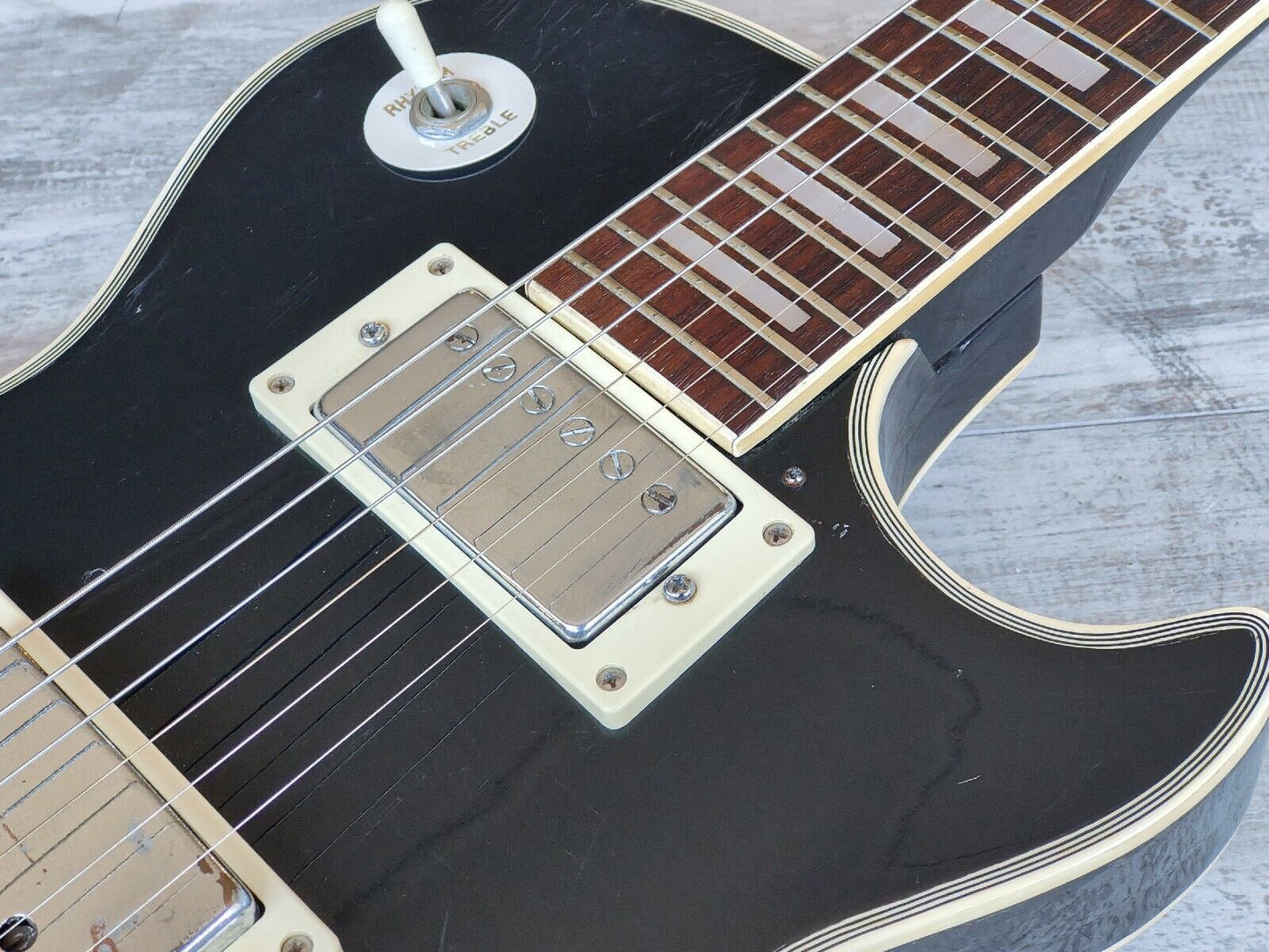 1974 Greco Japan EG-380B Les Paul Custom (Ebony)