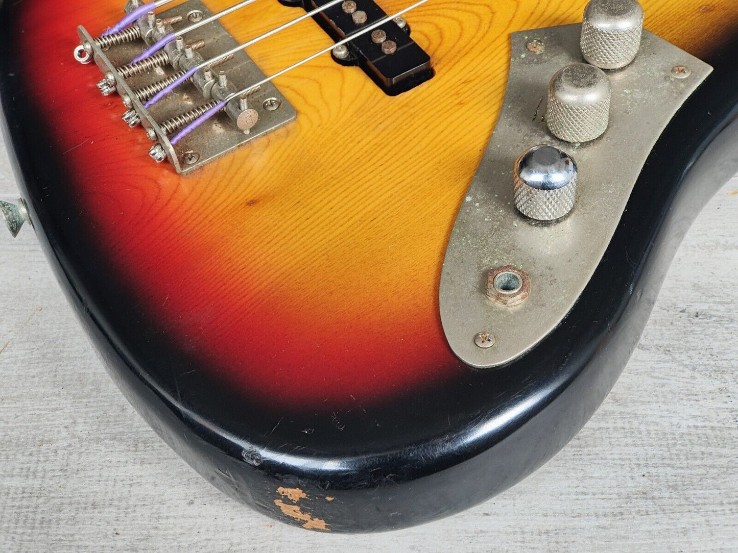 1979 Fernandes Japan FJB-65J Jaco Pastorius Fretless Jazz Bass (Sunburst)