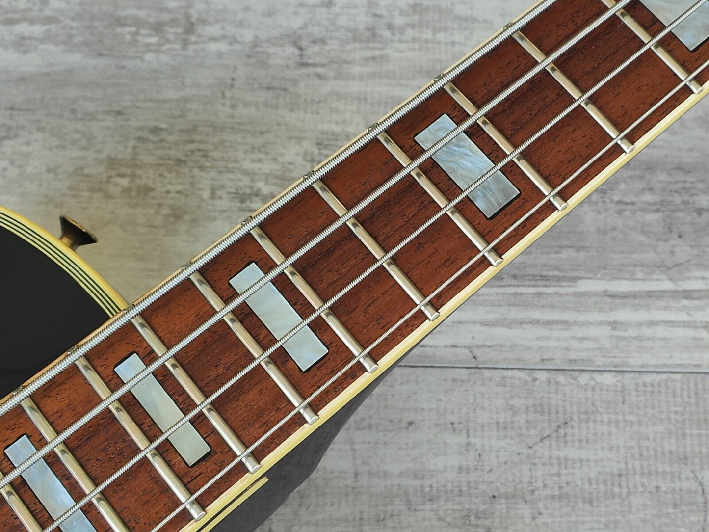 1992 Greco Japan EGB-850 Les Paul Custom Short Scale Bass w/EMG's (Ebony)