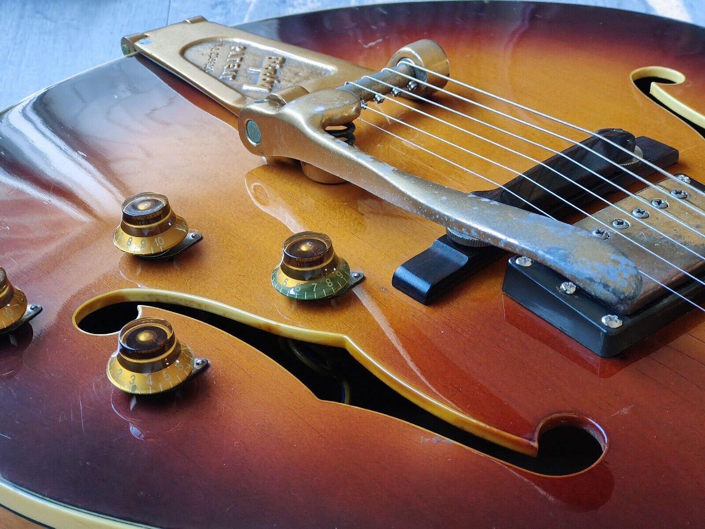 1980 Yamaha Japan AE-1200 Hollowbody Jazz Electric Guitar (Antique Stain)