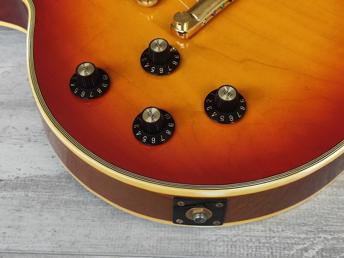1983 Greco Japan EGC68-50 LH Left Handed Les Paul Custom (Cherry Sunburst)