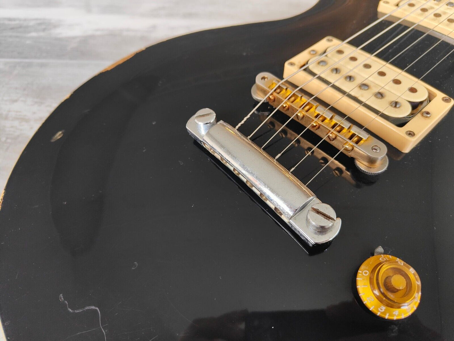 1980 Aria Pro II Japan LS-600 Les Paul Standard (Black)