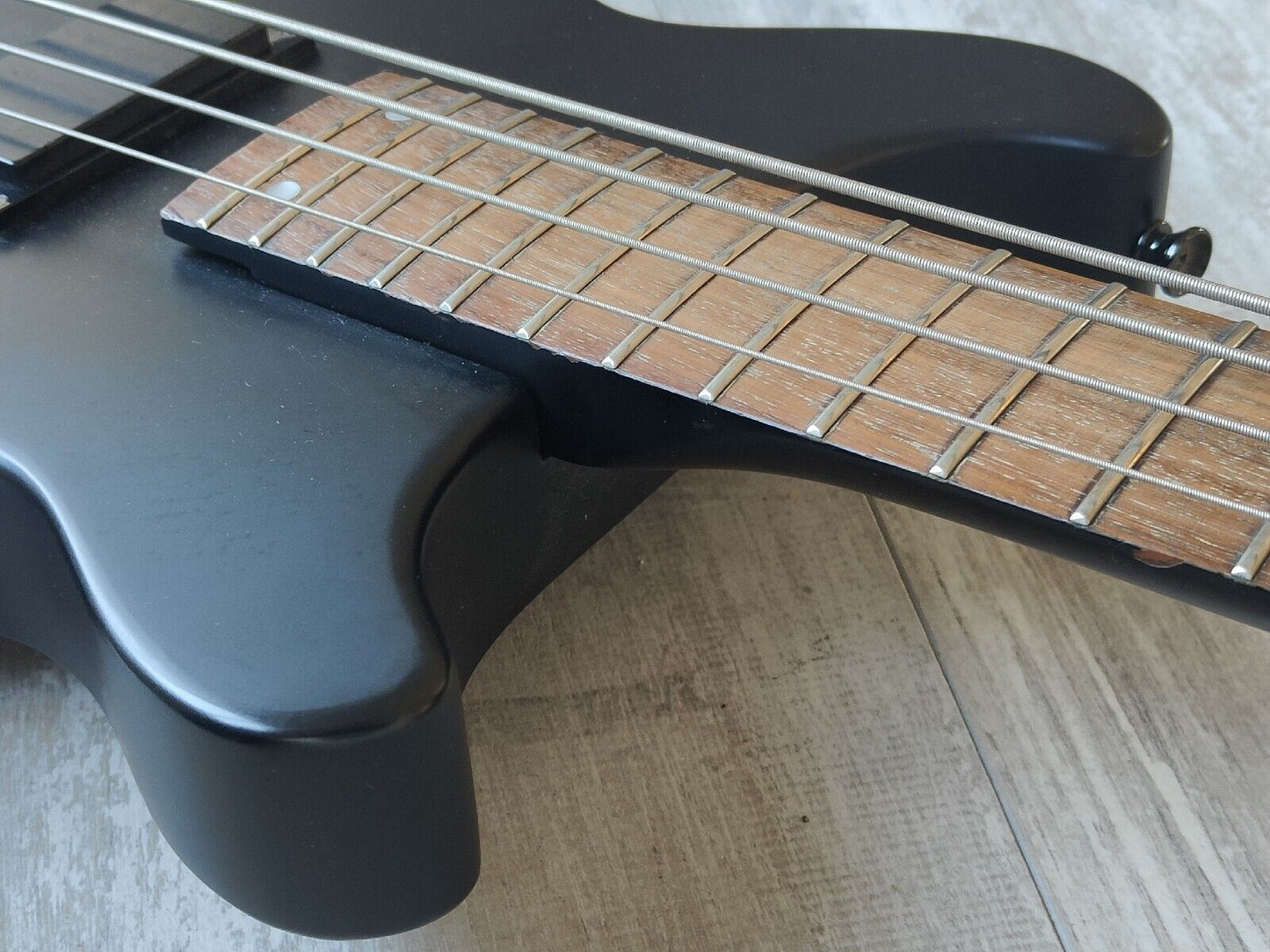 Edwards Japan (by ESP) EJ-78TV Double Cutaway Bass Guitar Luna Sea (Matte Black)