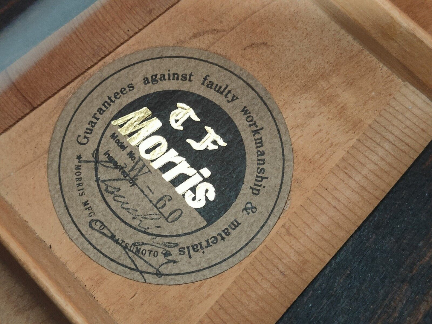 1980's Morris Japan W-40 Acoustic Guitar (Natural) W/Case