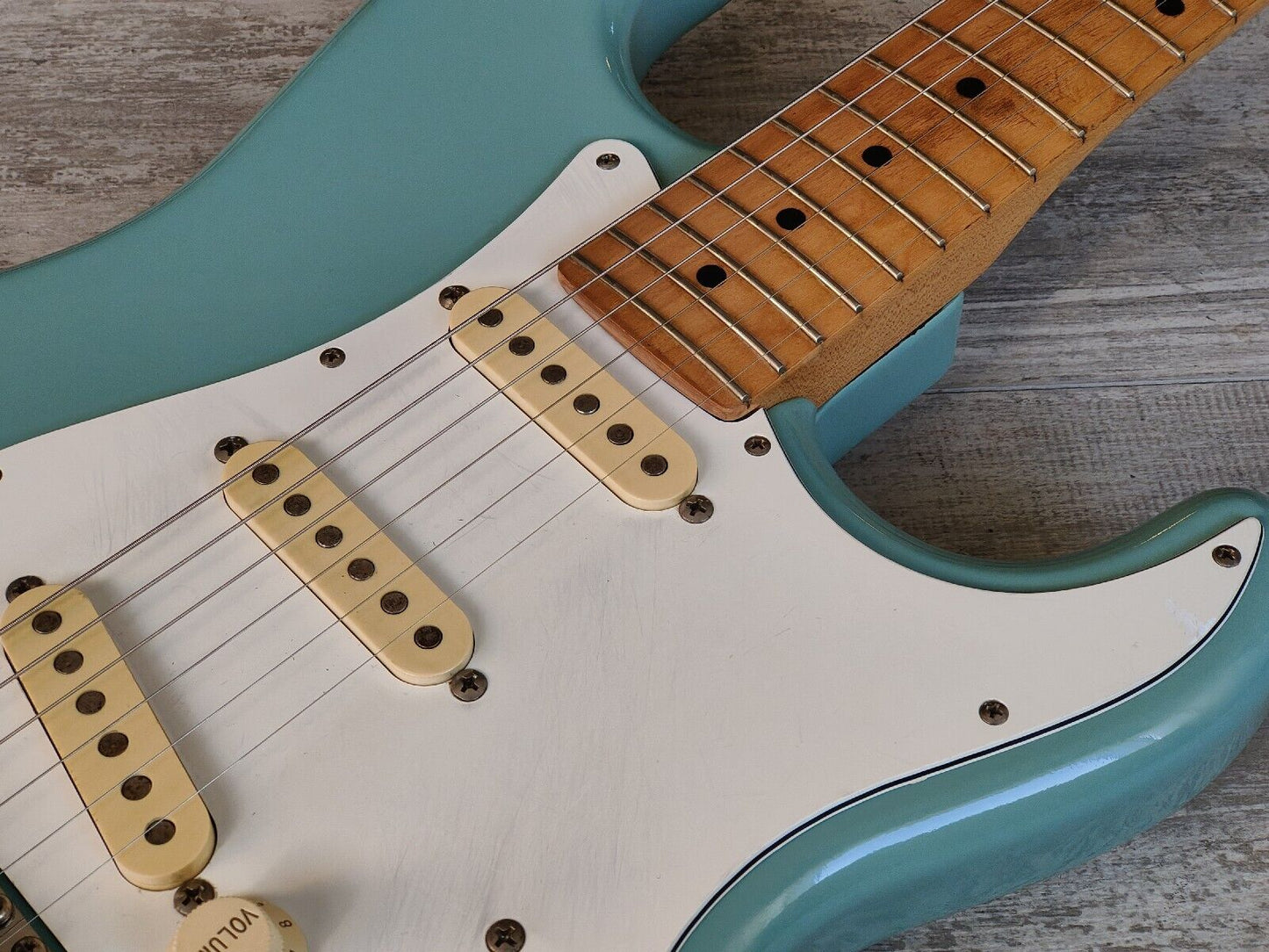 1989 Fender Japan Stratocaster Standard (Refinished Daphne Blue)