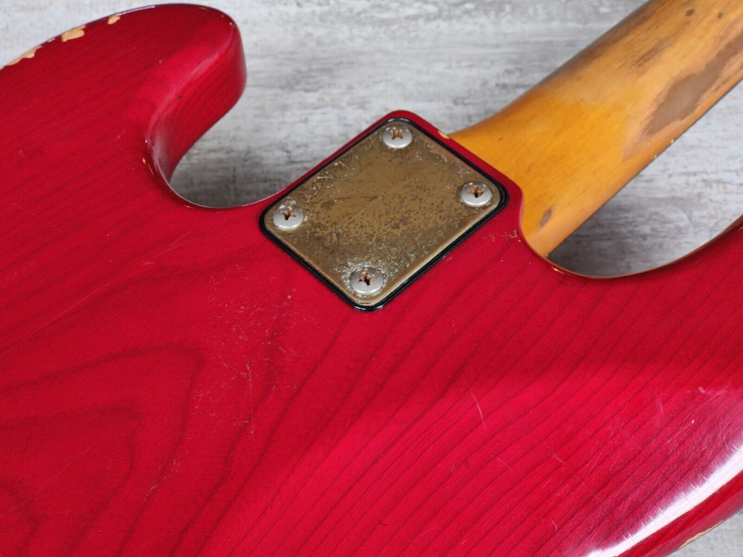 1980's Moon Japan Custom Order Jazz Bass (Transparent Red)