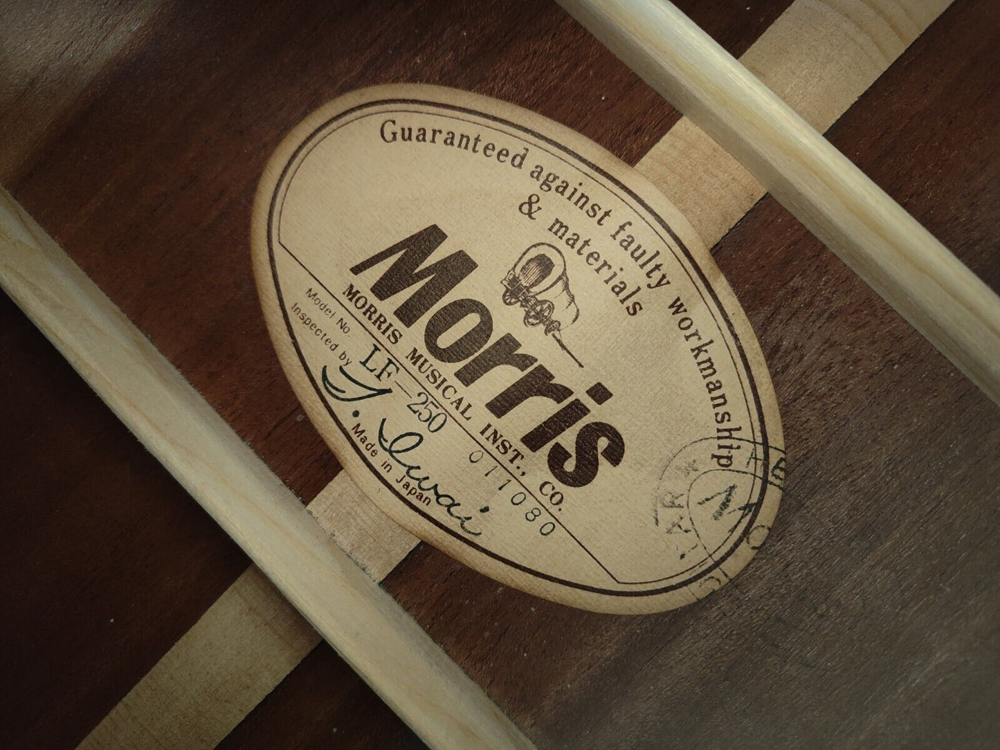 1980's Morris LF-250 Japanese Vintage Acoustic Guitar (Natural)