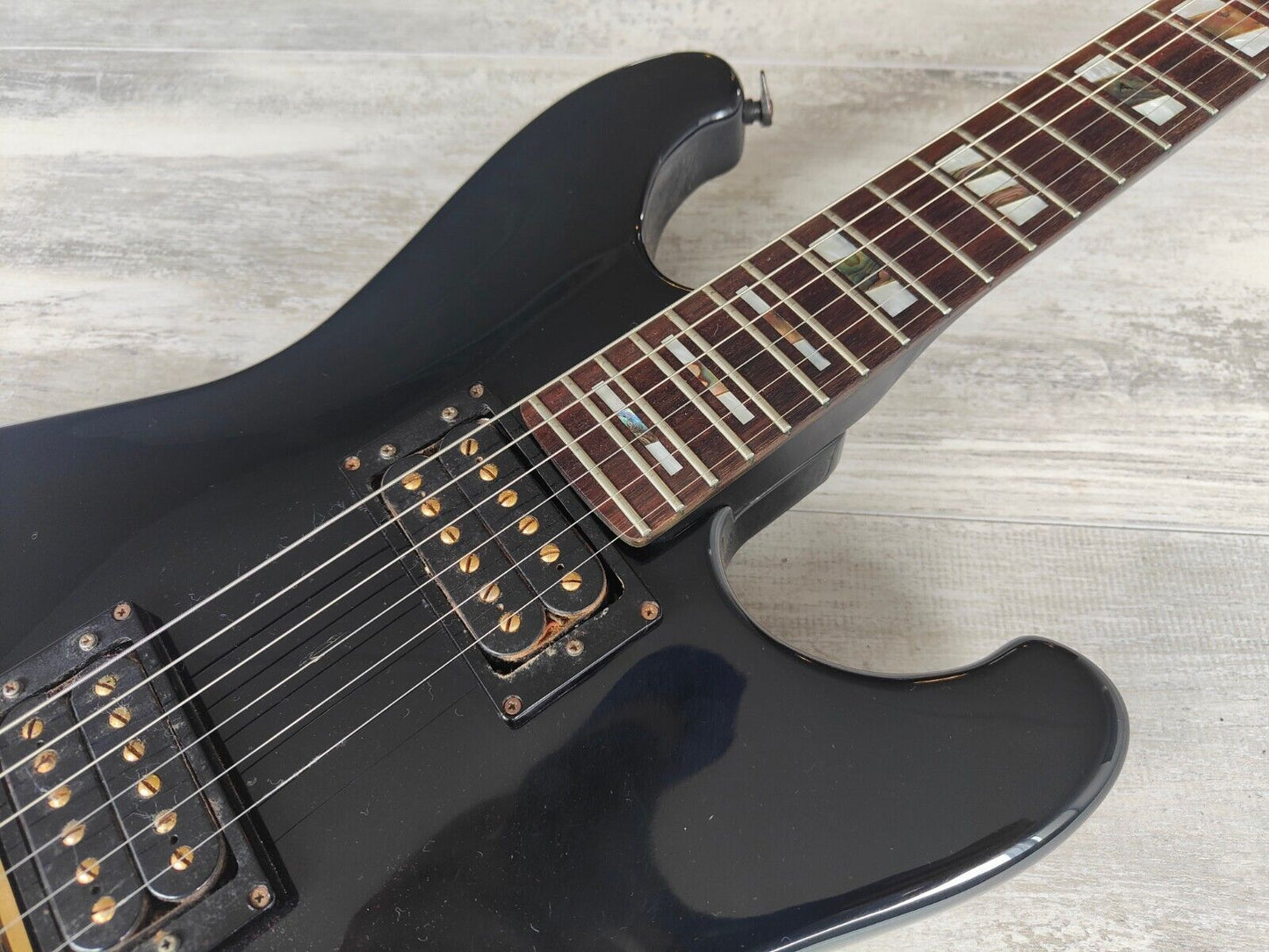 1985 Ibanez Japan Pro Line PL1450 Vintage Electric Guitar (Black)