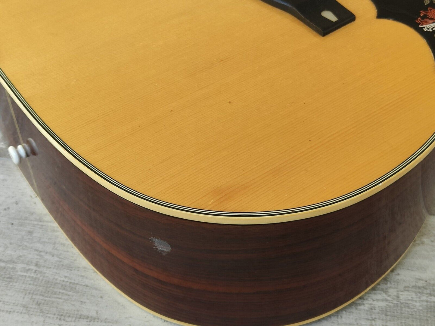 1977 Yamaha FG-401W Japanese Vintage Acoustic Dreadnought Guitar (Natural)