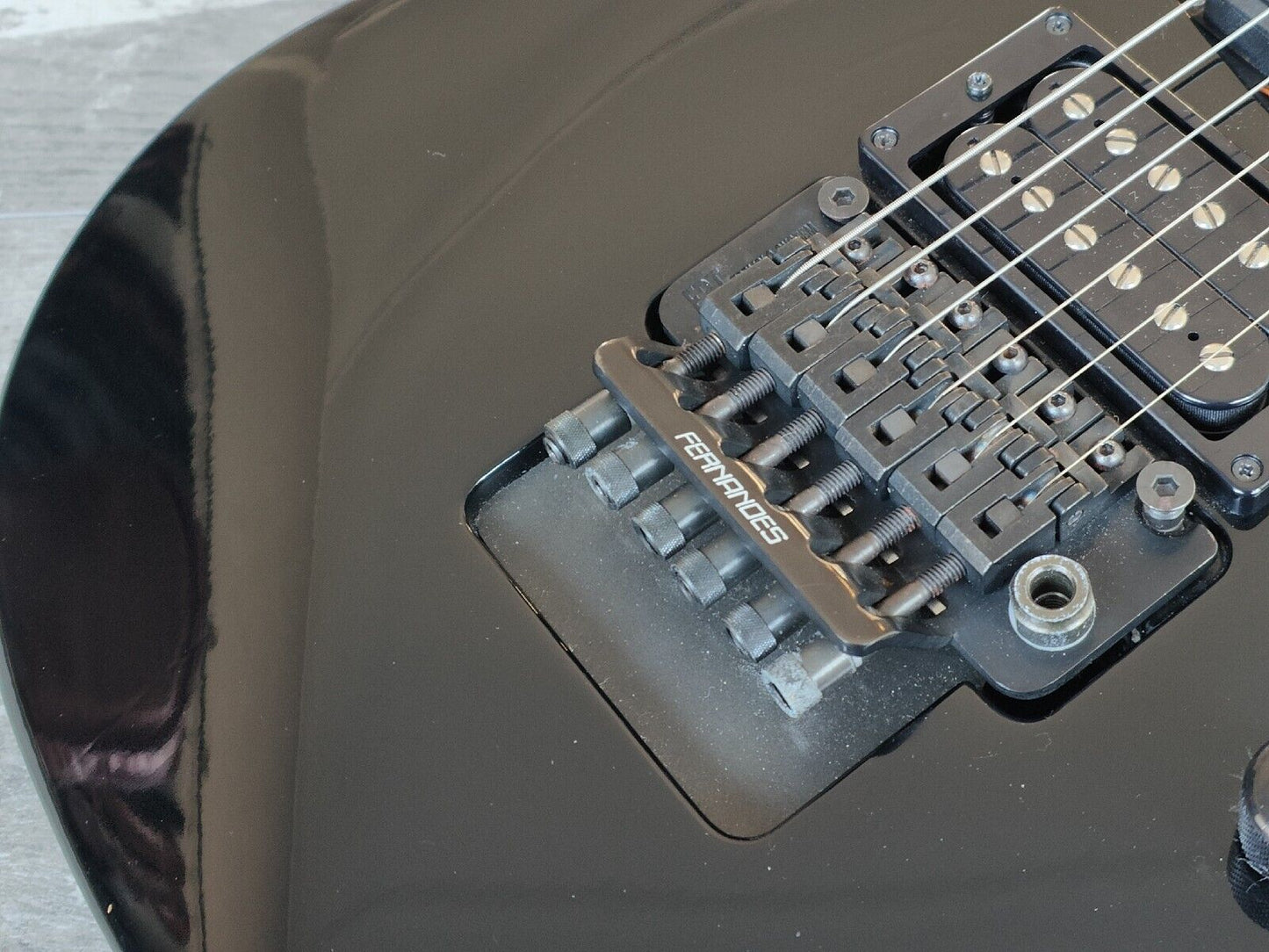 1991 Fernandes Japan FR-65 Revolver Superstrat (Black)