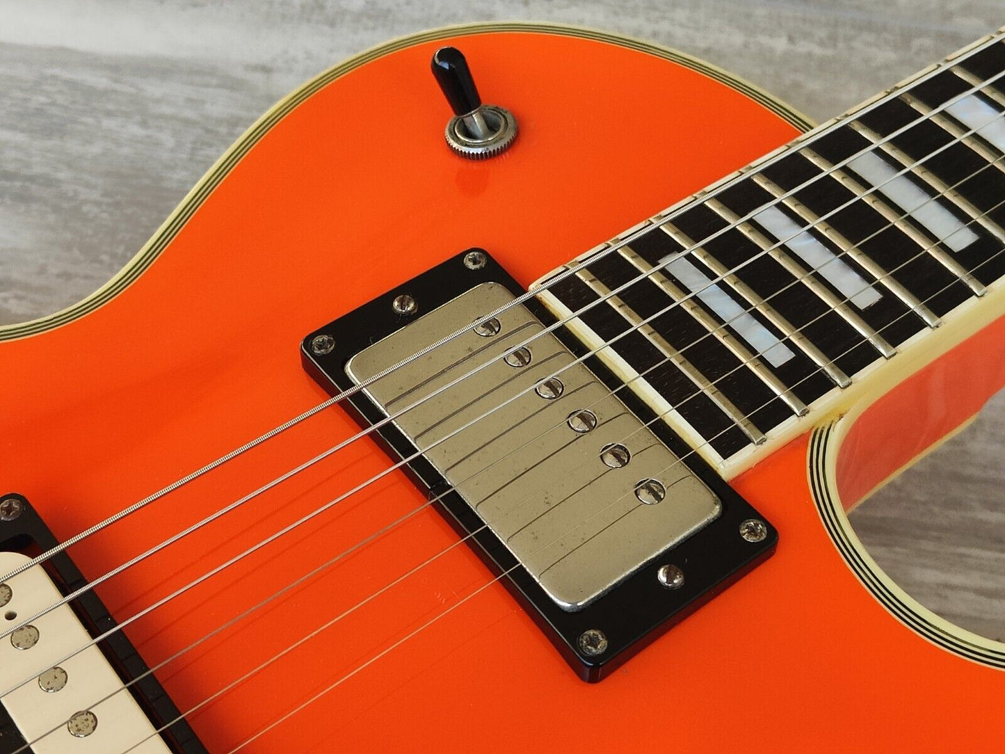 2000's Edwards Japan (by ESP) E-LP-85CD Les Paul Custom (Orange)