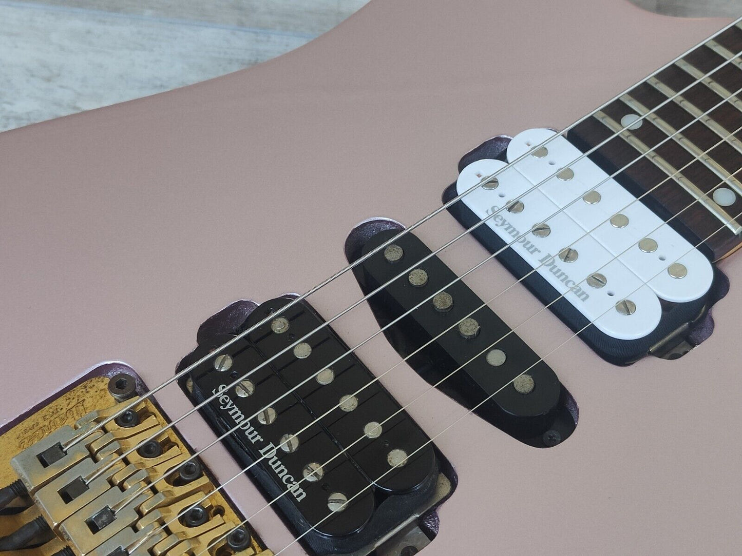 1995 Ibanez Japan RG370GH HSH Superstrat (Refinished Metallic Pink/Purple)