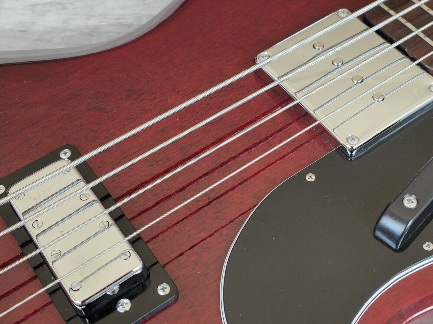 1974 Greco Japan EB420 SG EB Double Cutaway Bass (Cherry Red)