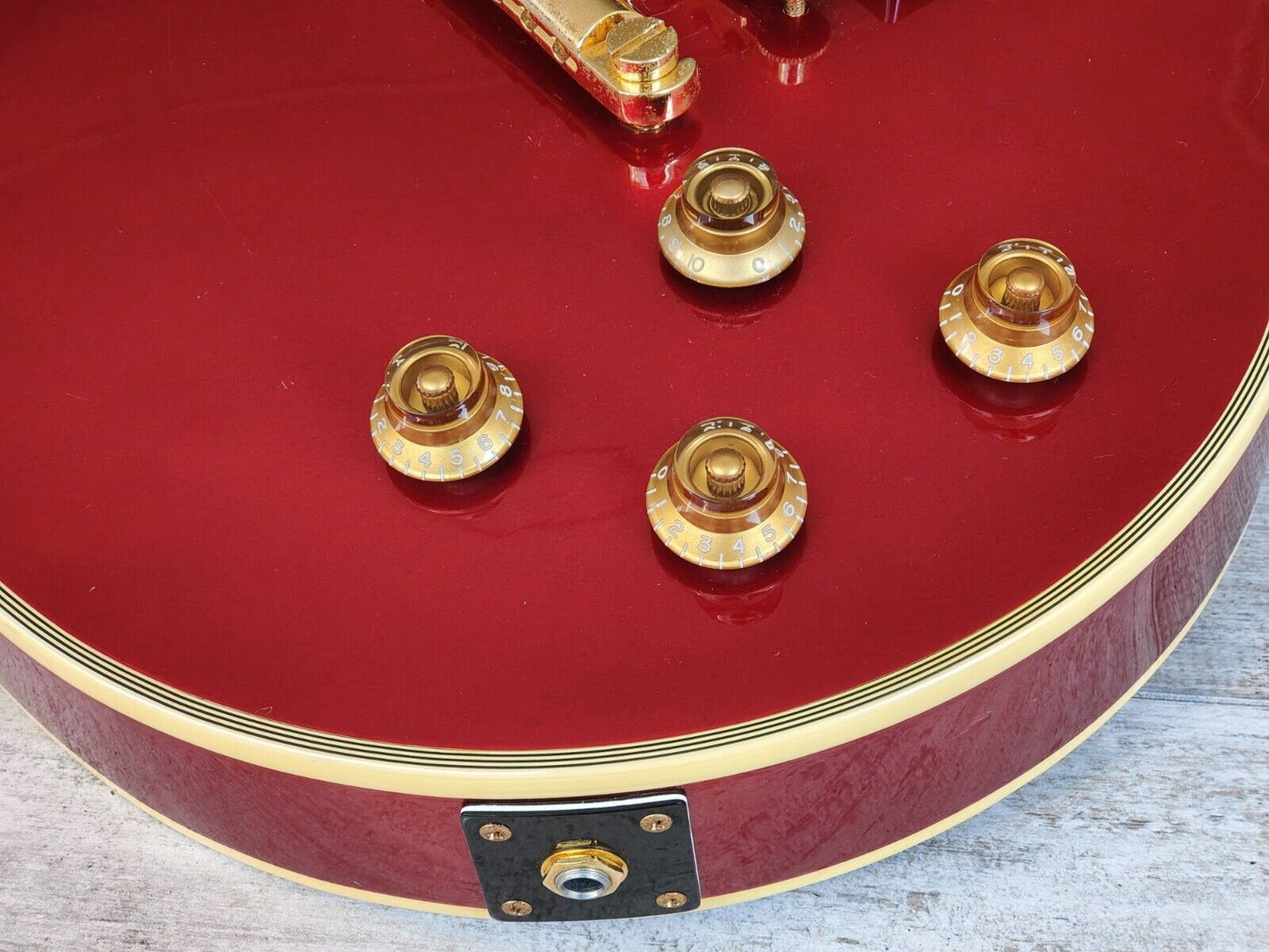 1991 Burny Japan RLC-60 Custom Order Les Paul Custom (Candy Apple Red)