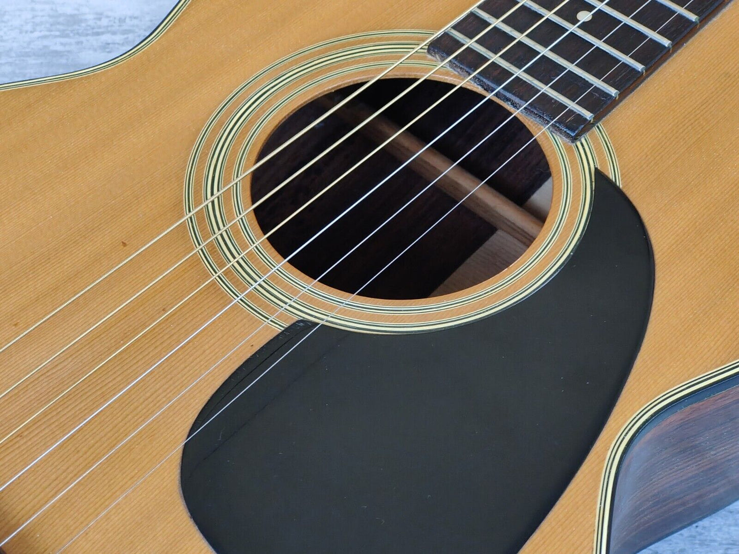 1970's Jumbo Japanese Vintage Parlor Style Acoustic Guitar (Natural)