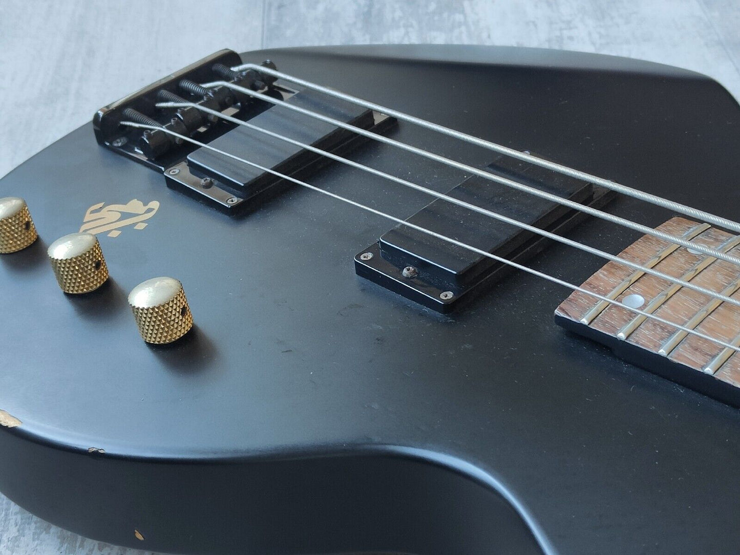 Edwards Japan (by ESP) EJ-78TV Double Cutaway Bass Guitar Luna Sea (Matte Black)