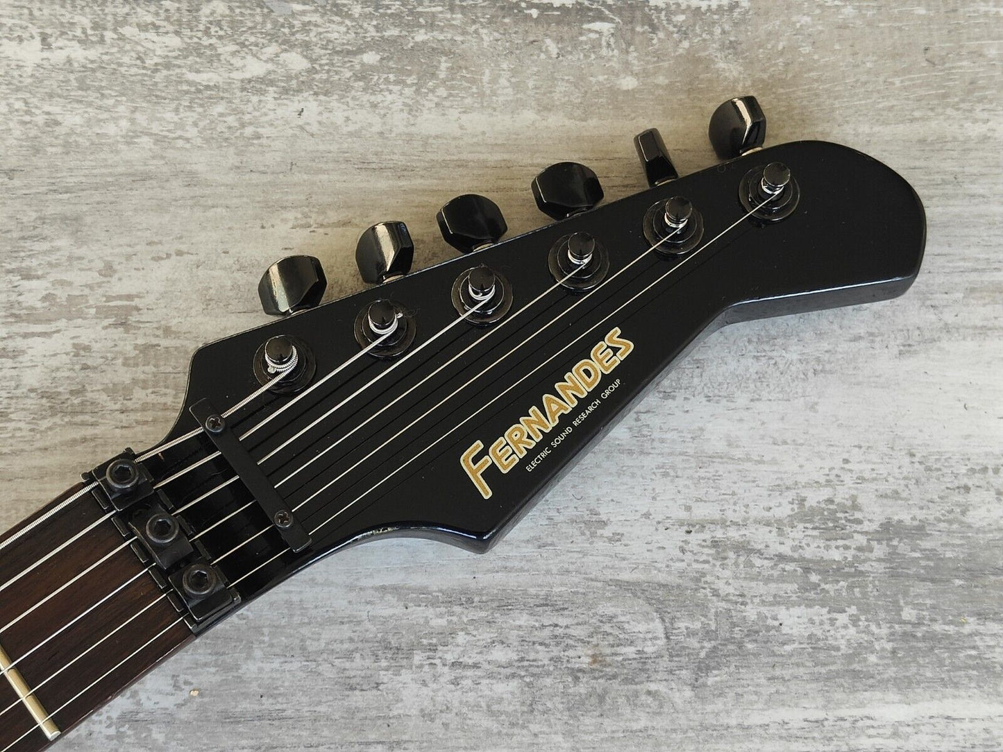 1986 Fernandes Japan FR-55 Revolver HSS Superstrat Stratocaster (Pearl Pink)