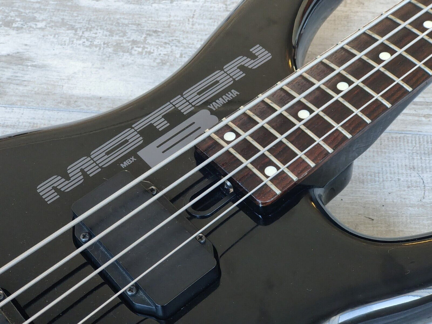 1980's Yamaha Japan MBX Motion B Headless Medium Scale Bass (Black)
