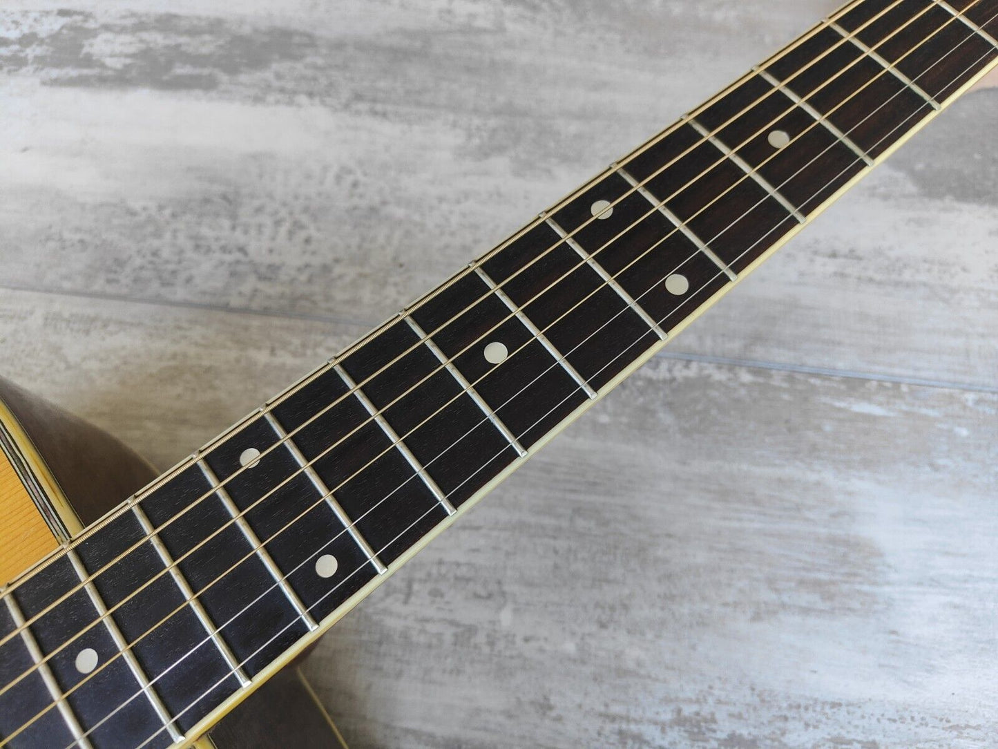 1980's Morris W-30 Japanese Vintage Acoustic Dreadnought Guitar (Natural)